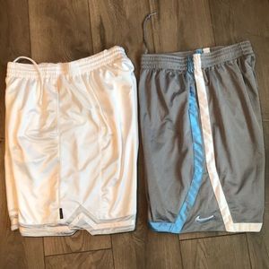 Bundle of TWO men Nike basketball shorts